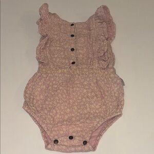 Pink Floral Kids Casual Dress